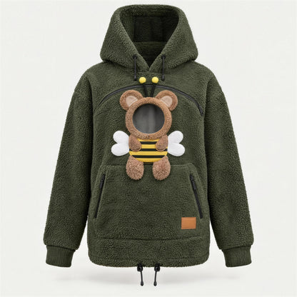 Hoodkins™ – Fur Baby Pouch Hoodie